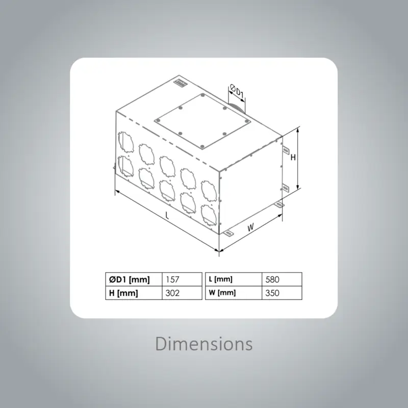 BlauFast 90 - SR160/90x10-02 Distribution Box - Image 2
