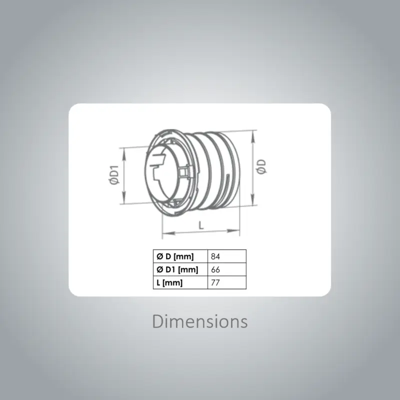 BlauFast 75 - RKF75 Round Flange - Image 2